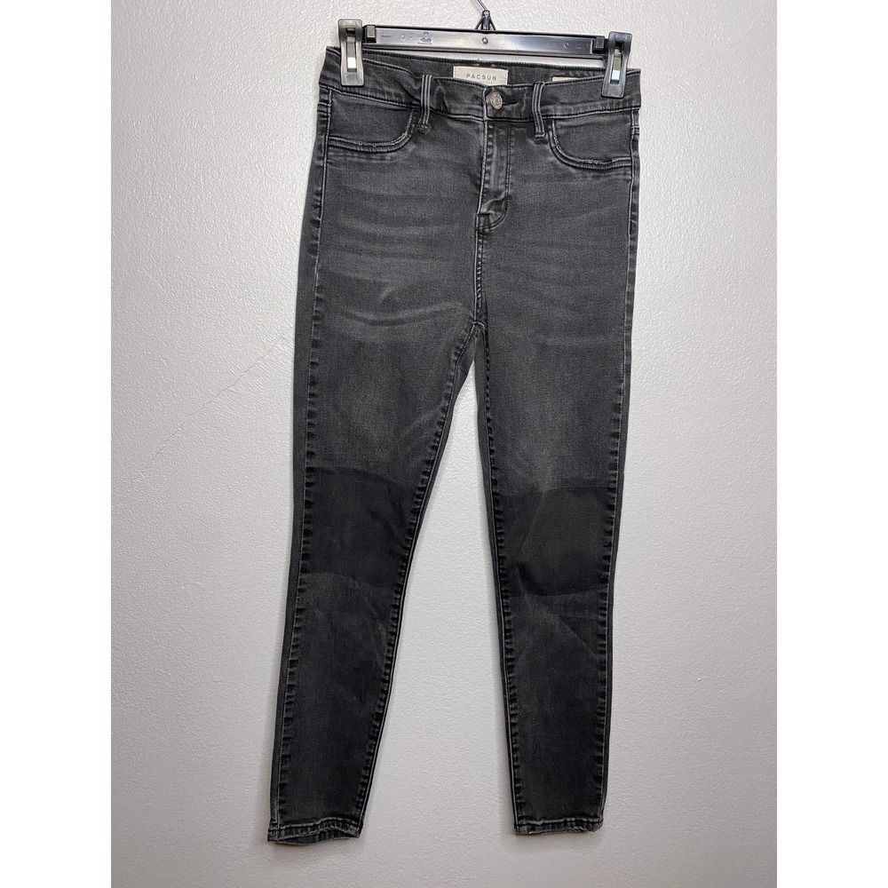 Distressed High Rise Ankle Jeggings Pacsun 26